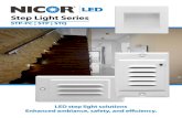 Step Light Series - Nicor  | STP | STQ Step Light Series ... faceplates making it versatile for any application. ... PRODUCT INFORMATION Product Specs STP STP-PC