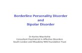 Borderline Personality Disorder and Bipolar Disorder - .Borderline Personality Disorder and Bipolar