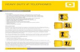 HEAVY DUTY IP TELEPHONES - STENTOFON .HEAVY DUTY IP TELEPHONES ... The STENTOFON Heavy Duty IP Telephone