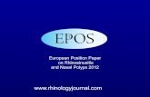 European Position Paper on Rhinosinusitis and Nasal .Rhinosinusitis: Clinical Definition Rhinosinusitis