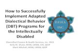How to Successfully Implement Adapted Dialectical Behavior ... DBT... · Adapted Dialectical Behavior
