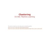 Clustering - cs. gunduz/teaching/cs550/documents/CS550... · Clustering / Unsupervised Learning In
