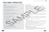 Songs of Positive Psychology FEELING POSI .Songs of Positive Psychology 6 FEELING POSITIVE lyricS