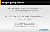 Puppet getting started - Heinlein Support .Puppet getting started ... Use Puppets package resource