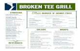 Broken Tee Grill - 1-2016 final.pdf · clAssic* Cheddar cheese, ... FrENch Swiss cheese, sautéed mushrooms