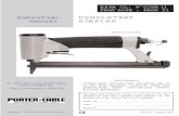 Instruction UPHOLSTERY manual STAPLER - The Home Depot .Porter-Cable strongly recommends that this
