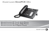 Alcatel-Lucent OmniPCX Office - .Alcatel-Lucent OmniPCX Office Alcatel-Lucent IP Touch 4018 Phone