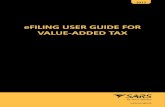 eFILING USER GUIDE FOR VALUE-ADDED TAX - - Guide for Val · 3 | eFILING USER GUIDE FOR VALUE-ADDED