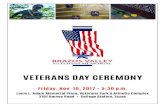 VETERANS DAY CEREMONY - .veterans day ceremony. friday, nov. 10, ... paul o. vega usa ... paul edwin
