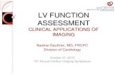LV FUNCTION ASSESSMENT - Cardiac Imaging .LV FUNCTION ASSESSMENT ... testing for assessment of LV