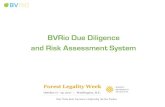 BVRio Due Diligence and Risk Assessment Due Diligence and... · Due Diligence and Risk Assessment System.