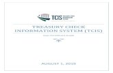TREASURY CHECK INFORMATION SYSTEM (TCIS) Treasury Check Information System (TCIS) User Enrollment Guide