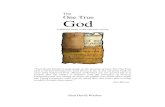 One True God - by Paul Washer .The One True God A Biblical Study of the Doctrine of God “Paul David