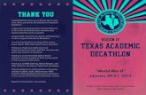 REGION IV Texas Academic Decathlon .Texas Academic Decathlon ... *Delaney Juarez Burbank Arianna