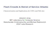 Flash Crowds & Denial of Service ahaque/  · Flash Crowds & Denial of Service Attacks