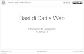 Basi di Dati e Web - unipr.it .Università degli Studi di Parma Simone Cirani, Ph.D. Basi di Dati