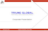 Triune Global - Corporate Presentation