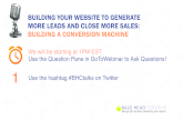 Building your website to generate more leads and close more sales