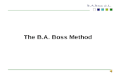 B.A. Boss method of selling a business