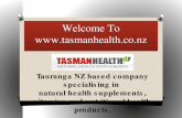 Tasman health products  tasman health.co.nz