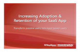 Increasing Retention & Adoption of your SaaS App