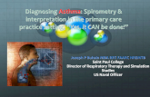 Diagnosing Asthma: Spirometry & interpretation in .Diagnosing Asthma: Spirometry & interpretation