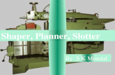 Ch-9 Shaper, Planner, Slotter