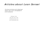 Articles About Lean Sensei