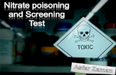 Nitrate poisoning