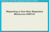 Reporting a one way repeated measures anova