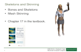 CSE 872 Dr. Charles B. Owen Advanced Computer Graphics1 Skeletons and Skinning Bones and Skeletons Mesh Skinning Chapter 17 in the textbook.