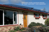 Photovoltaic Panels to generate electricity Six â€œbanksâ€‌ total 6.6kW = home requirement