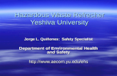 Hazardous Waste Refresher Yeshiva University
