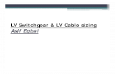 Lv switchgear & lv cable sizing