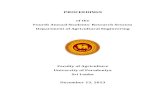 PROCEEDINGS - University of proceedings 2013 December Ag Eng.pdf · PROCEEDINGS of the Fourth Annual