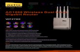 AC1200 Wireless Dual Band Gigabit Router - wifi-stock.com The netis WF2780 Wireless AC Router delivers