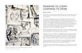 DRAWING TO LEARN LEARNING TO DRAW 2020-01-22آ  DRAWING TO LEARN: LEARNING TO DRAW Eileen Adams Drawing