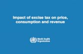 Impact of excise tax on price, consumption and revenue Impact of excise tax on tobacco consumption in