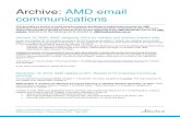 Archive: AMD email communications - Alberta ... Archive: AMD email communications This provides an archive
