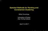 Spectral Methods for Ranking and Constrained I Diagonal matrix , ii = zi (ground truth value) I A =
