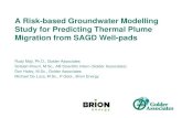 A Risk-based Groundwater Modelling Study for Predicting ... A Risk-based Groundwater Modelling Study