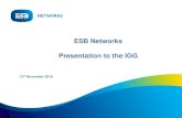 ESB Networks Presentation to the IGG Management IDOCS Device Management Customer Service Unmetered Change