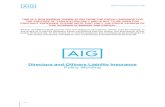 Directors and Officers Liability Insurance Policy Wording NEWCorporateGuard-AOC 2/31 DIRECTORS AND OFFICERS