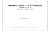 Introduction to Physical Security ... Introduction to Physical Security Student Guide September 2017