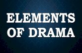 Elements of Drama - Hilldale Public Schools of... ELEMENTS OF DRAMA. DRAMA A story that is performed