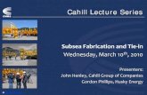 Cahill Lecture Series - Memorial University Cahill Lecture Series. Cahill Group of Companies Established