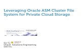 Leveraging Oracle ASM Cluster File System for ... Oracle ACFS for Cloud Applications Oracle ASM Cluster