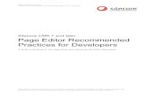 Page Editor Recommended Practices for Developers - Sitecore Sitecore CMS 7 and later Sitecoreآ® is a