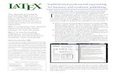 LATEX Sophisticated professional LATEX Sophisticated professional typesetting for business and academic