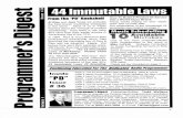 44 Immutable Laws - 44 Immutable laws Ries and Trout managed o distill their years of working on marketing